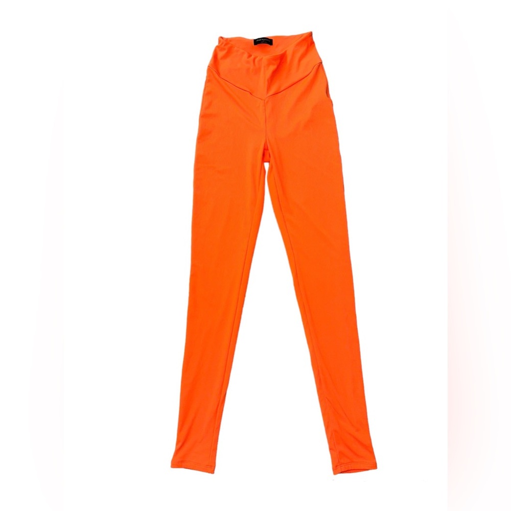 Naked wardrobe orange ribbed leggings